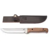BeaverCraft TLK1, X50CrMoV15 Stonewashed, Walnut, cuchillo fijo