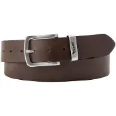 Levi's Cinturón 'Metal Two Horse Keeper Belt' marrón oscuro