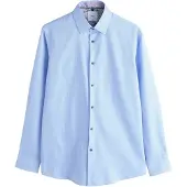 Next Camisa de negocios azul claro / blanco