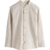 Next Camisa beige / naranja claro