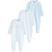 Next Pijama azul pastel / amarillo claro / blanco