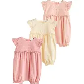 Next Pijama entero/body amarillo pastel / albaricique / rosa