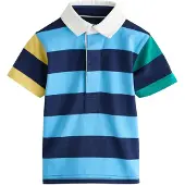 Next Camiseta azul oscuro / azul cian / azul oscuro / amarillo