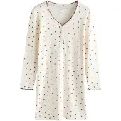 Next Camiseta de noche crema / rojo