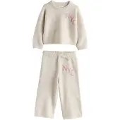 Next Conjunto 'Cosy NYC' beige / rosa
