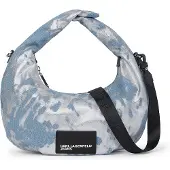 Karl lagerfeld JEANS Bolso de hombro azul / negro / plata