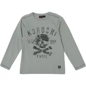 KOROSHI Camiseta caqui / verde oscuro