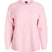 Zizzi Sudadera 'MCABLE' rosa claro