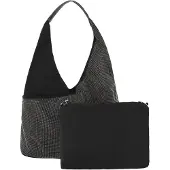 Faina Bolso de hombro negro / plata