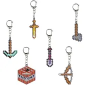 Minecraft Llavero Metal Pack Of 6 Unidades