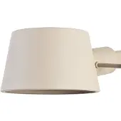 LUCANDE Aplique de pared Silka, 14 cm, beige, flexible, enchufe