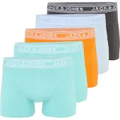 Jack & Jones Calzoncillo boxer 'JACHUSH' azul pastel / antracita / menta / naranja