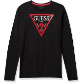 GUESS Camiseta rojo / negro / blanco