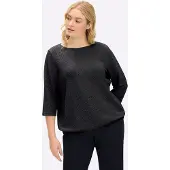 Sheego Sudadera negro