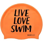 Buddyswim Gorro De Natación Live Love Swim Silicone