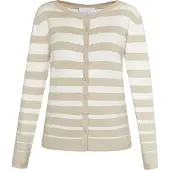 Usha Cárdigan 'Fenia' beige / blanco