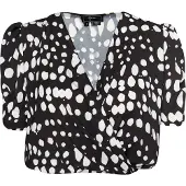 Faina Blusa negro / blanco