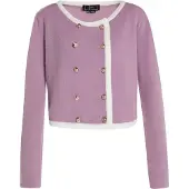 Faina Cárdigan malva / blanco