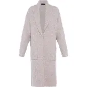 Faina Cárdigan taupe / offwhite