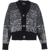 Faina Cárdigan negro / plata
