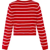 Usha Cárdigan rojo / blanco