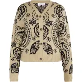Usha Cárdigan 'Rakata' beige / negro