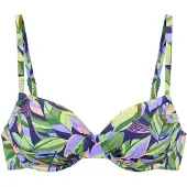 s.Oliver Top de bikini azul noche / verde / verde claro / lavanda