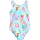 Next Traje de baño azul claro / verde claro / rosa claro