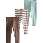 Next Leggings beige claro / azul cielo / chocolate / marrón oscuro