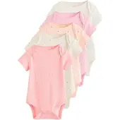 Next Pijama entero/body naranja claro / rosa / blanco lana
