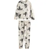 Next Pijama beige / negro