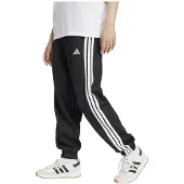 Adidas Pantalón deportivo 'ESSENTIALS 3-STRIPES FLEECE LOOSE' negro / blanco