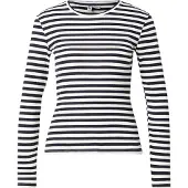 Pieces Camiseta 'PCRUKA' negro / blanco