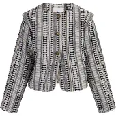 IZIA Blazer navy / oro / blanco lana