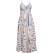 IZIA Vestido de verano beige / azul claro / menta / rosa