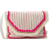 Faina Bolso de hombro beige / rosa