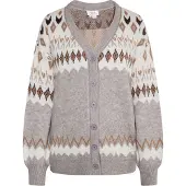 Usha Cárdigan beige / marrón / gris