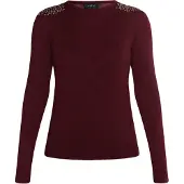 Usha Jersey 'Nowles' rojo vino