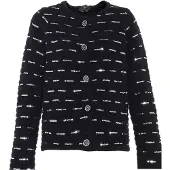 Faina Cárdigan negro / plata