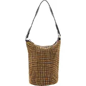 Faina Bolso de hombro oro / negro
