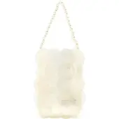 FELIPA Bolso de mano blanco lana