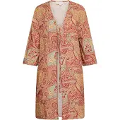 Usha Kimono beige / rojo