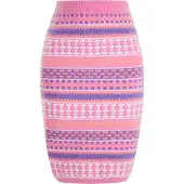 IZIA Falda azul / coral / rosa / blanco