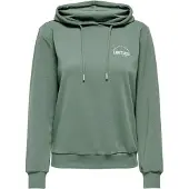 Only Play Sudadera 'Cava Life' verde oscuro / blanco