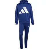 Adidas Chándal 'BIG LOGO HOODED' azul oscuro / blanco