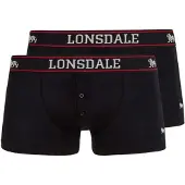 Lonsdale Calzoncillo boxer 'Oakworth' rojo / negro / blanco