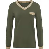 Imily Bela Camiseta crema / oliva