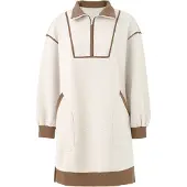 Imily Bela Vestido marrón / blanco