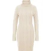 Imily Bela Vestido de punto beige