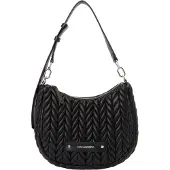 Karl Lagerfeld Weave Bolsa de hombro 27 cm negro